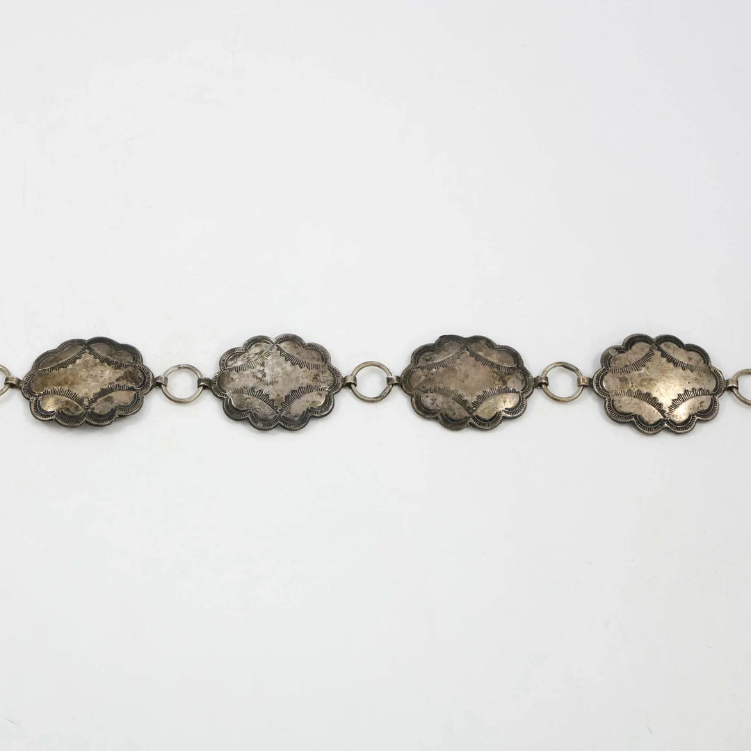 1930s Silver Concho Belt
