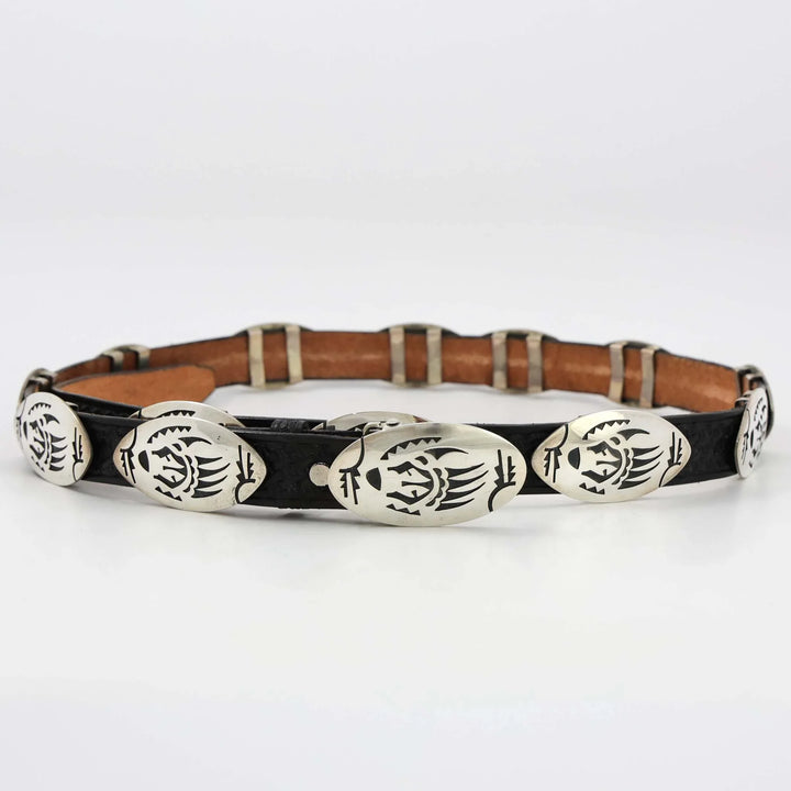Hopi Bear Paw Concho Belt