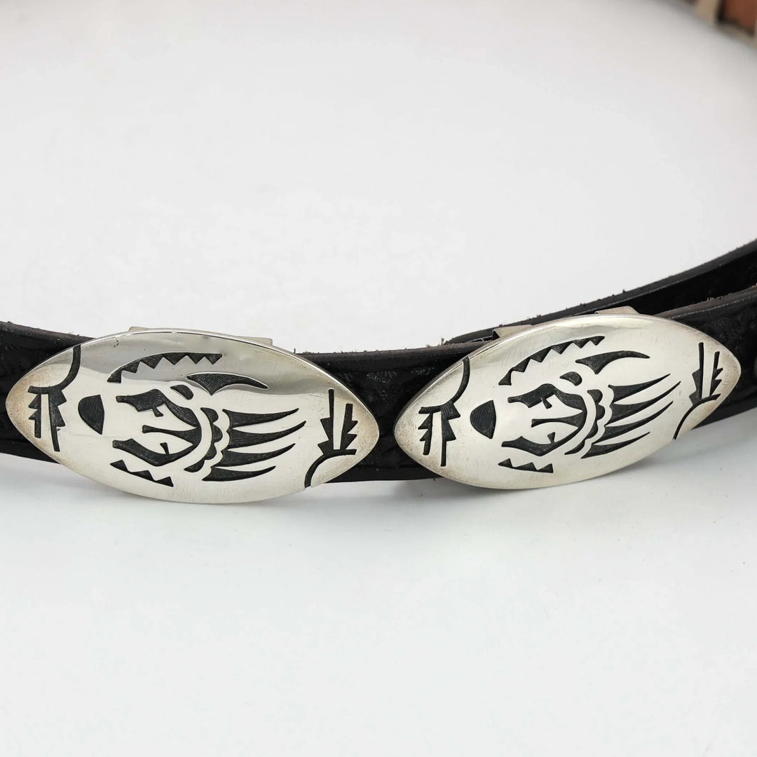 Hopi Bear Paw Concho Belt