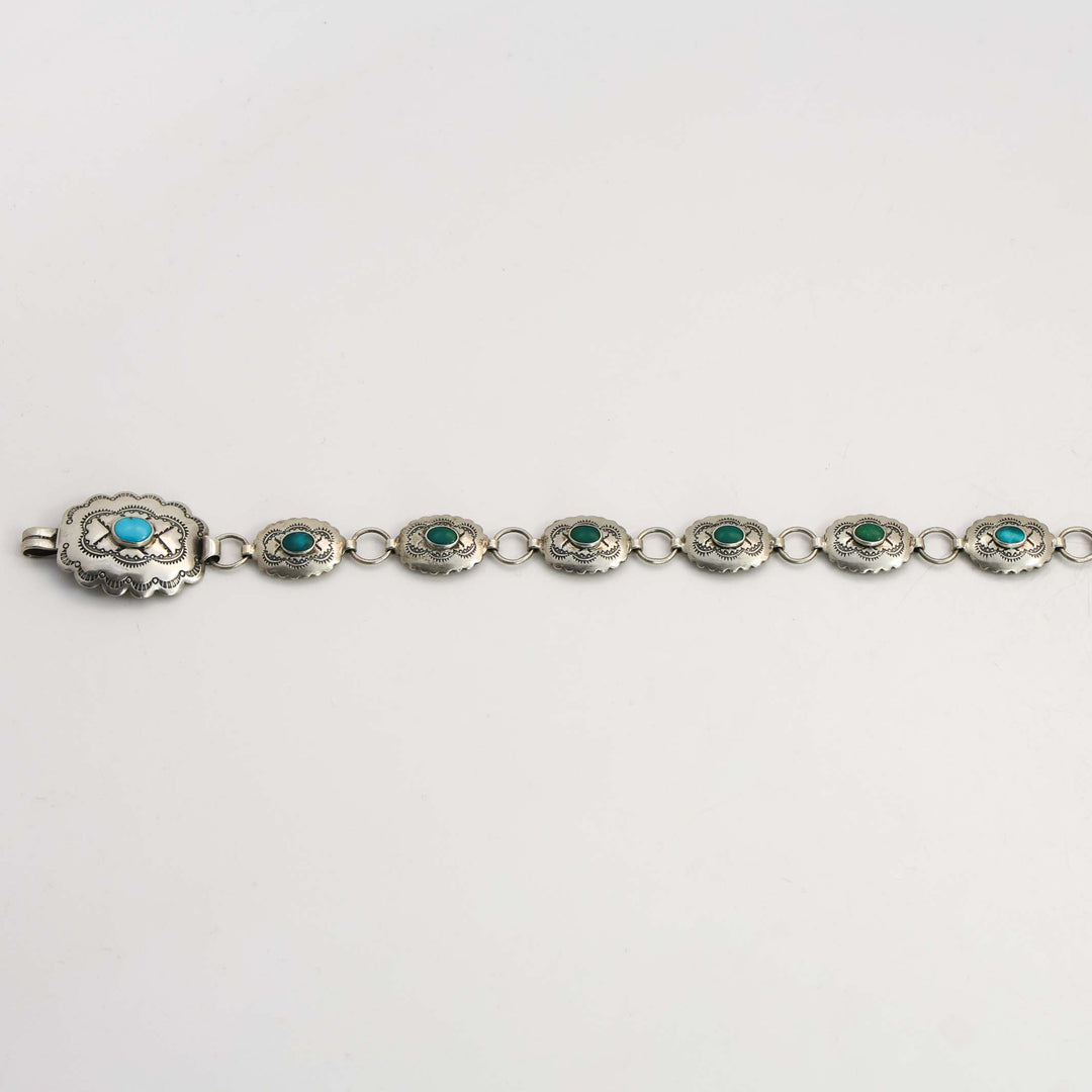 1930s Turquoise Concho Belt