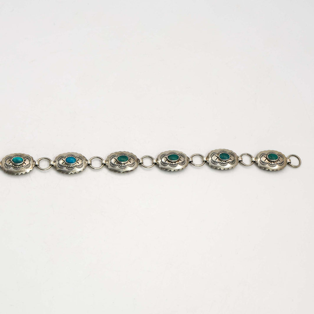 1930s Turquoise Concho Belt