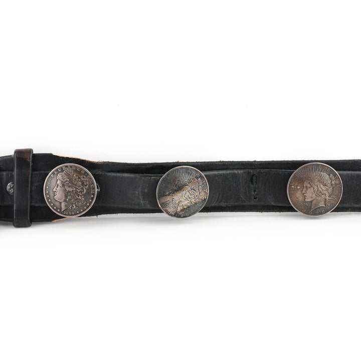 Silver Dollar Concho Belt
