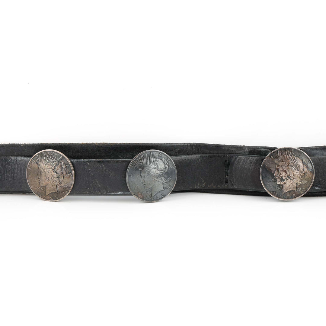 Silver Dollar Concho Belt