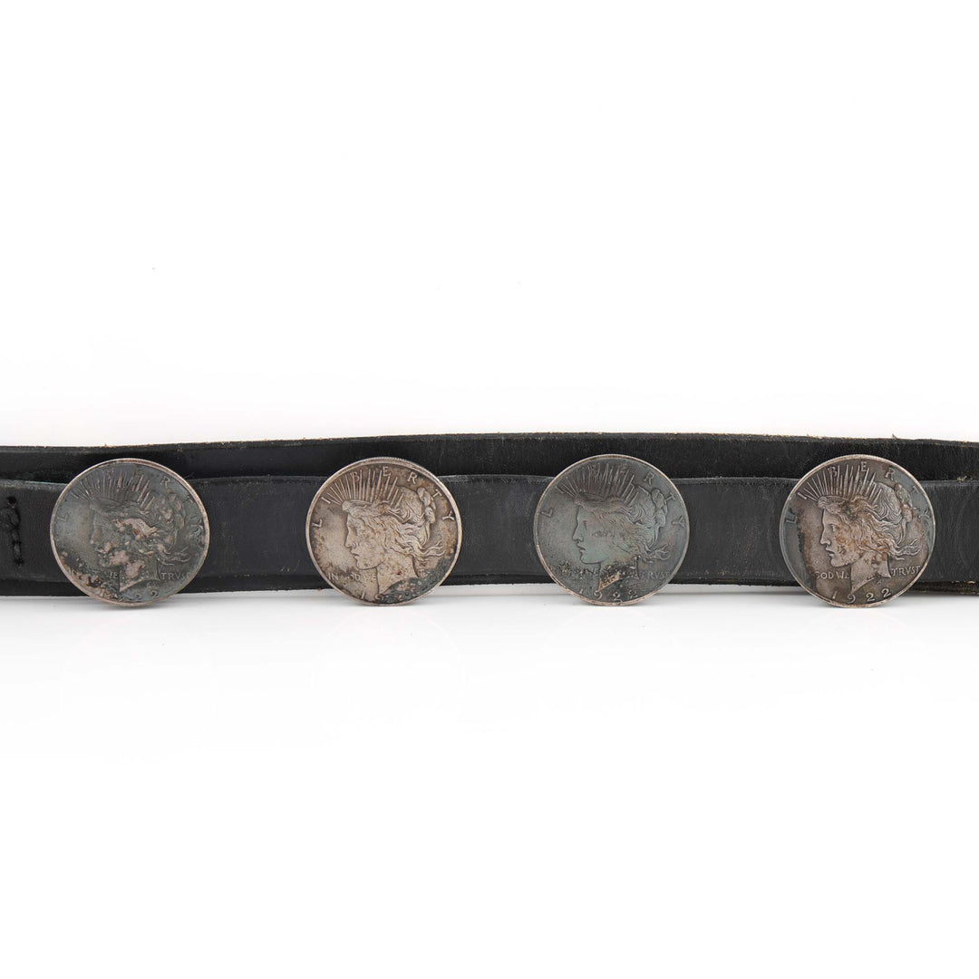 Silver Dollar Concho Belt