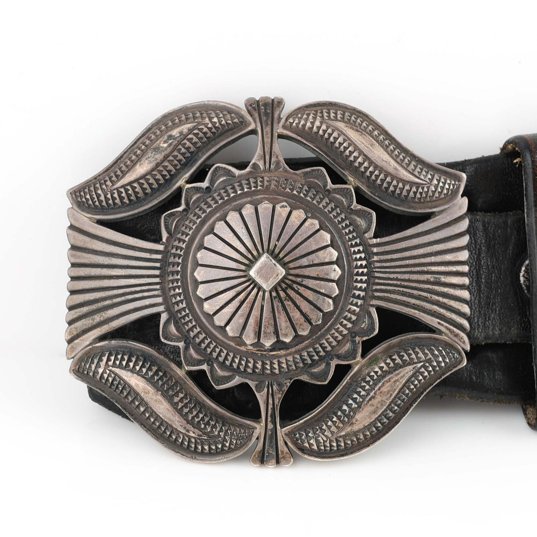 Silver Dollar Concho Belt