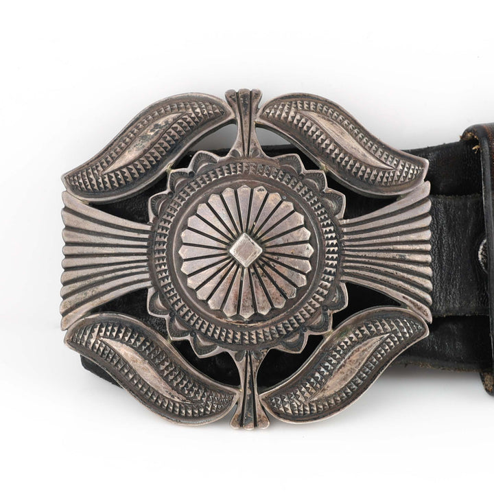 Silver Dollar Concho Belt
