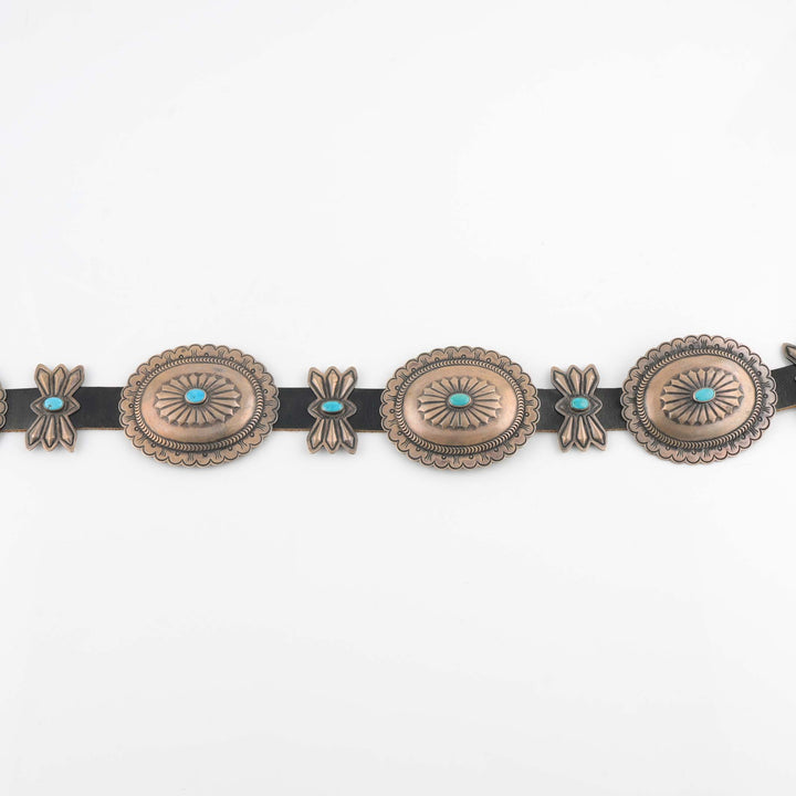 1940s Turquoise Concho Belt