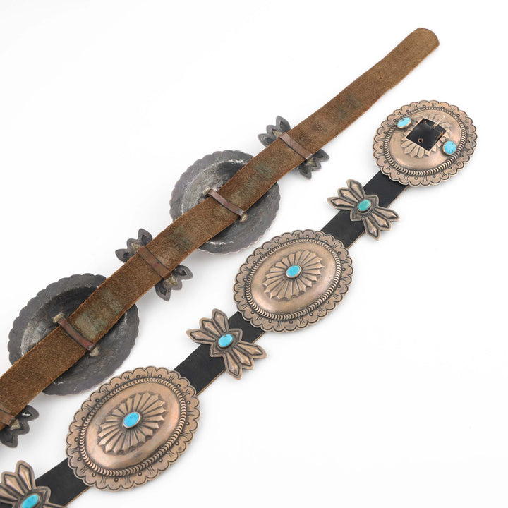 1940s Turquoise Concho Belt