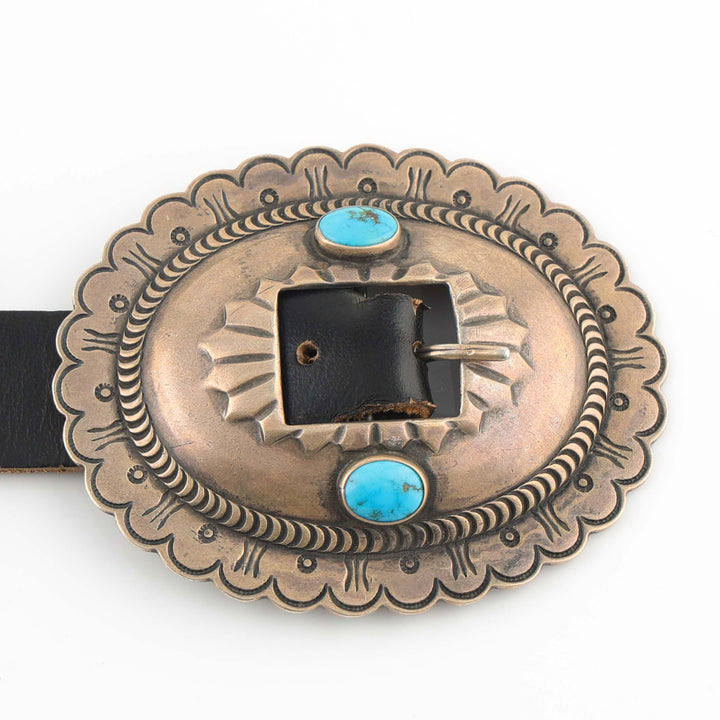 1940s Turquoise Concho Belt