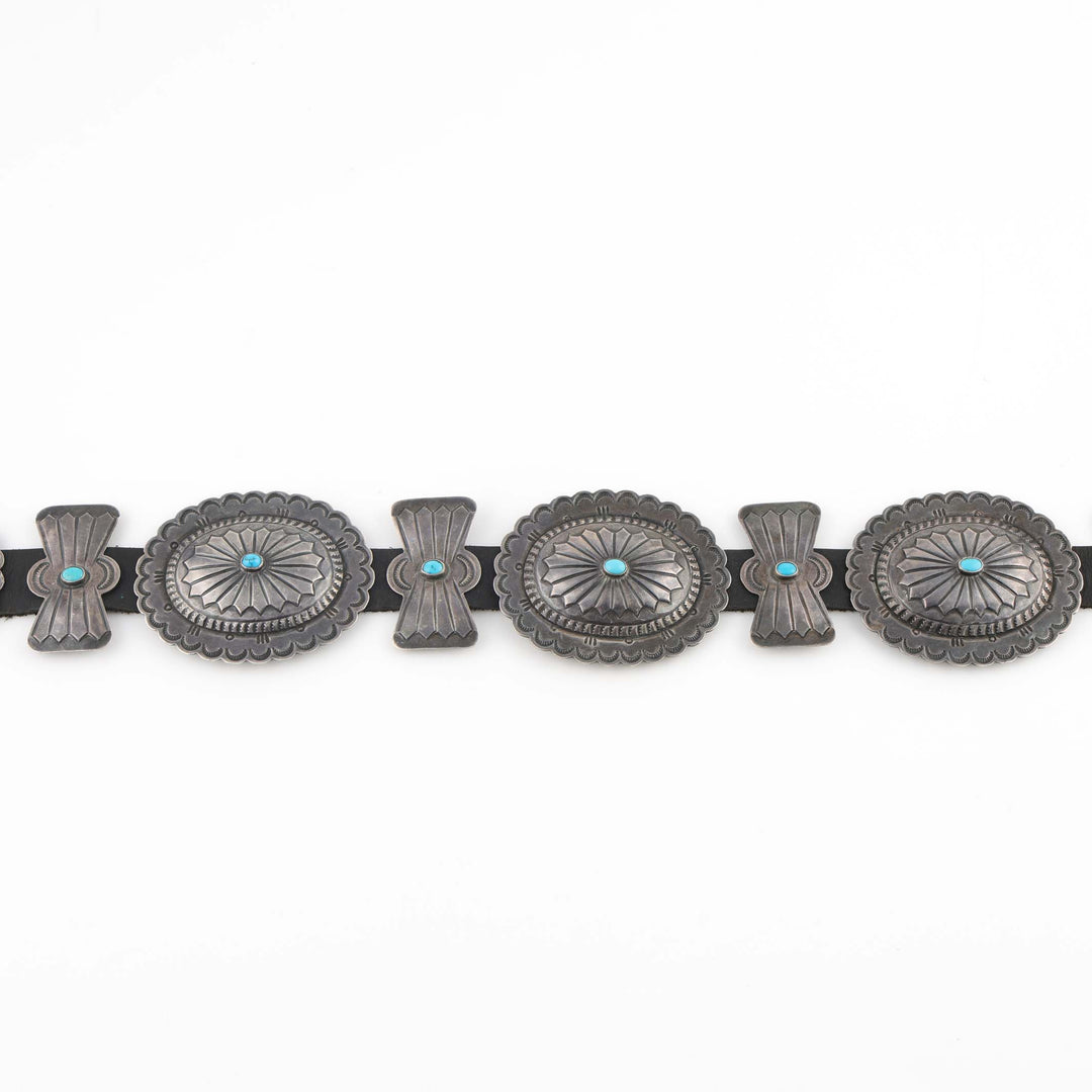 1940s Turquoise Concho Belt