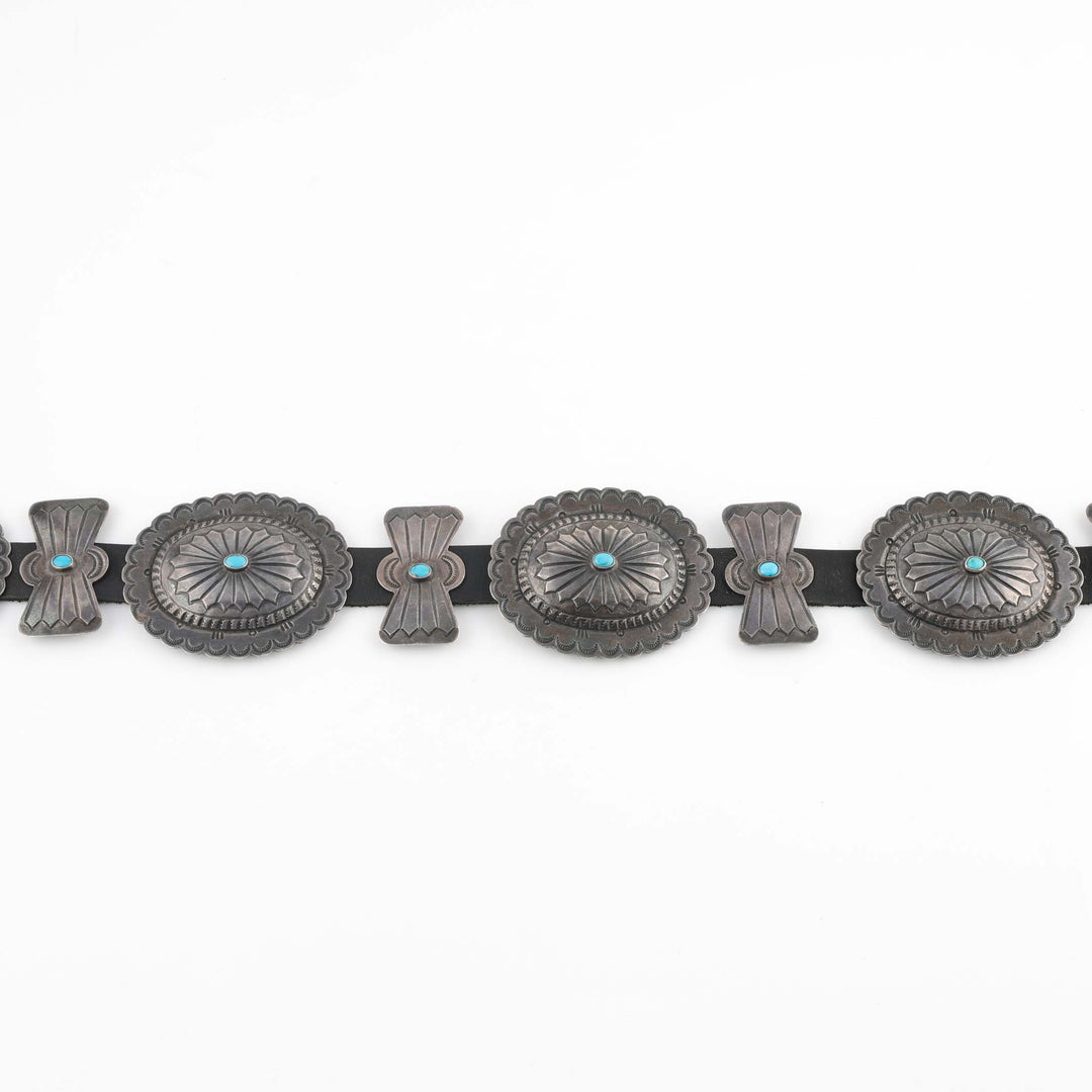 1940s Turquoise Concho Belt
