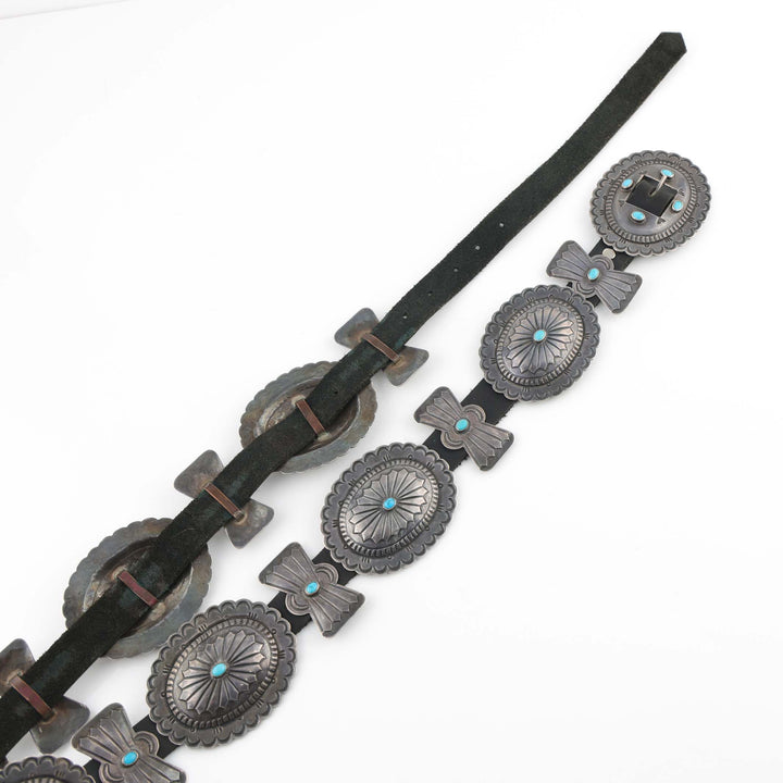 1940s Turquoise Concho Belt