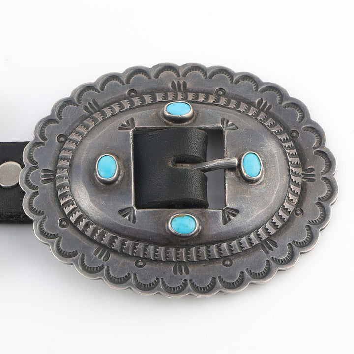 1940s Turquoise Concho Belt