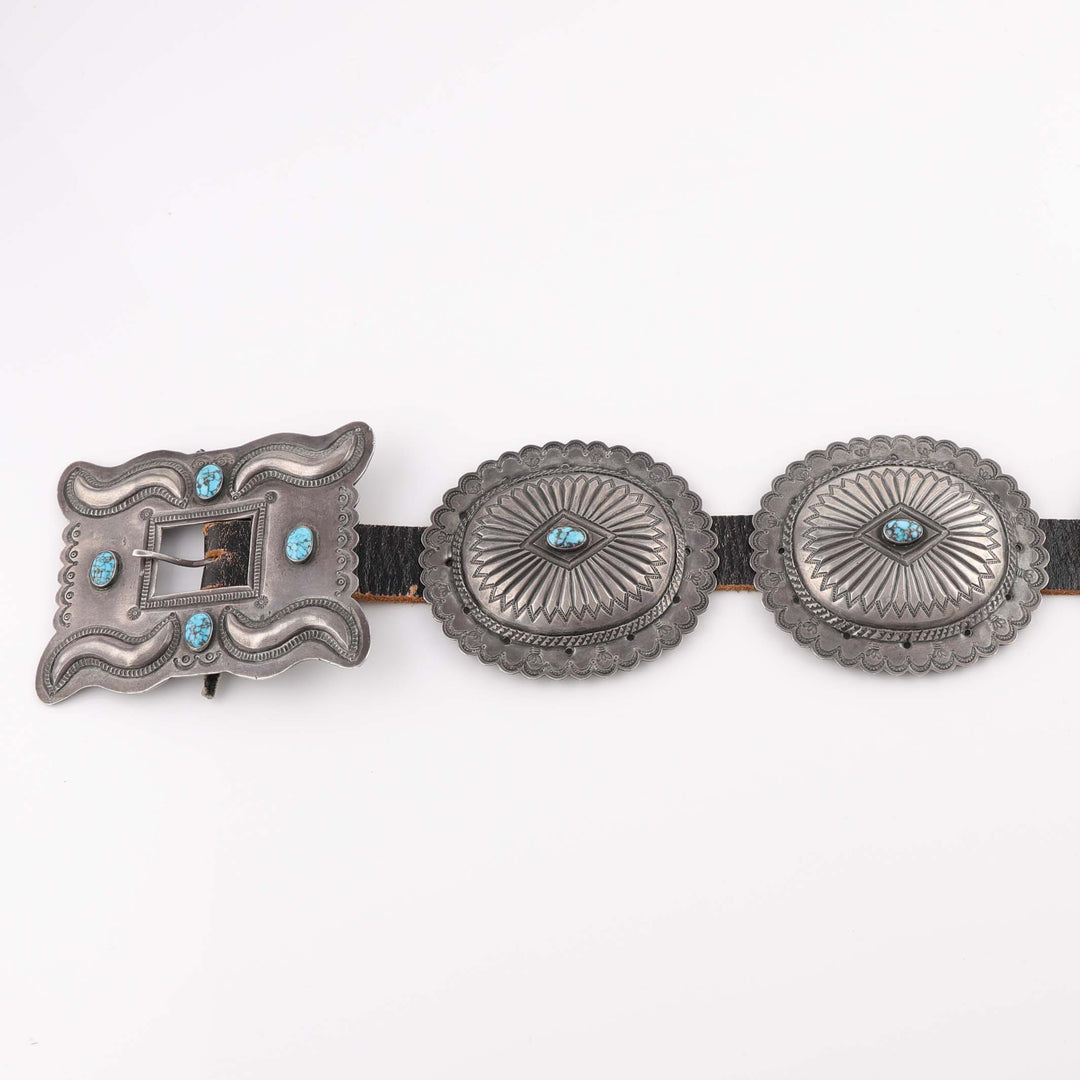 1940s Turquoise Concho Belt