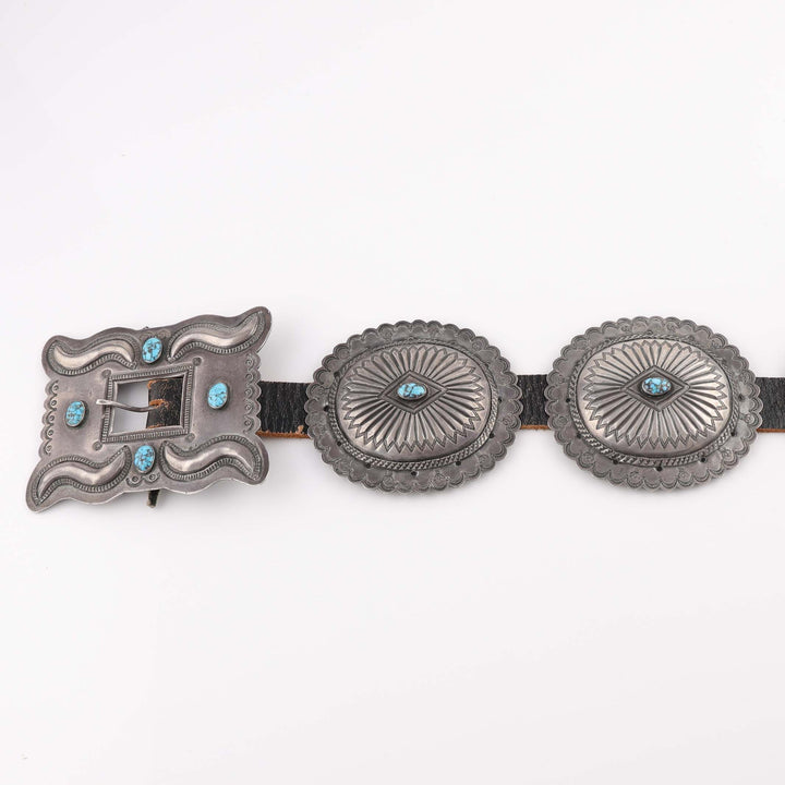 1940s Turquoise Concho Belt