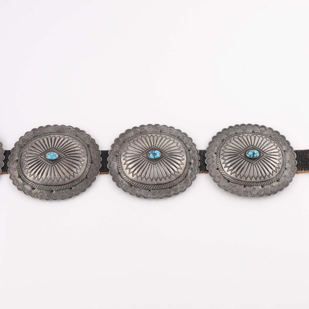 1940s Turquoise Concho Belt