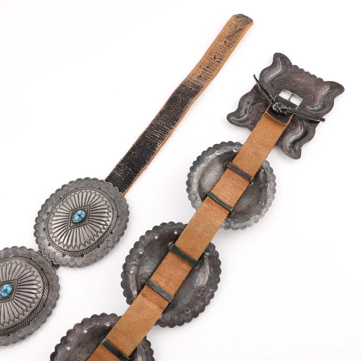1940s Turquoise Concho Belt