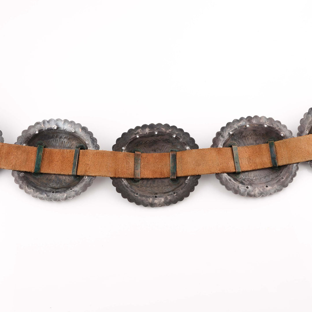 1940s Turquoise Concho Belt