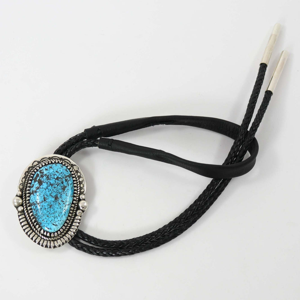 Kingman Turquoise Bola Tie by Bob Robbins - Garland's