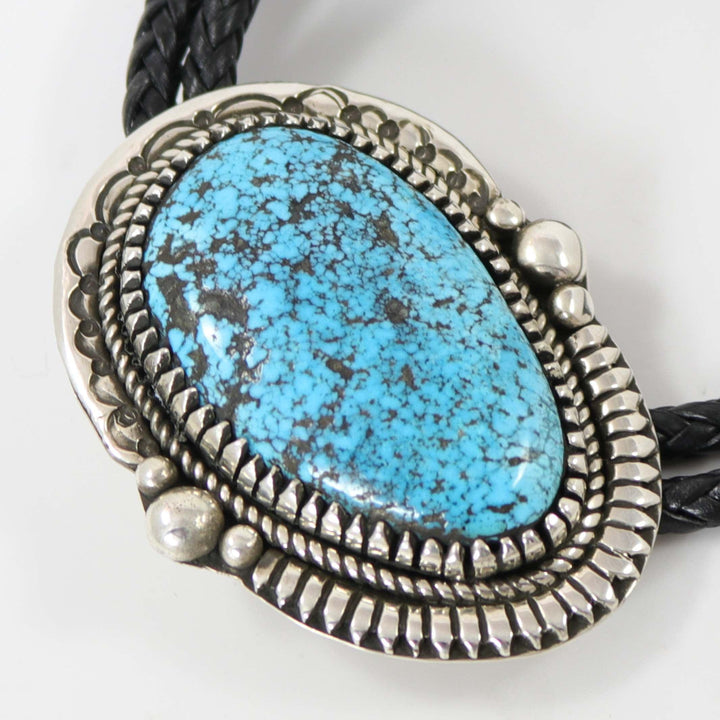 Kingman Turquoise Bola Tie by Bob Robbins - Garland's