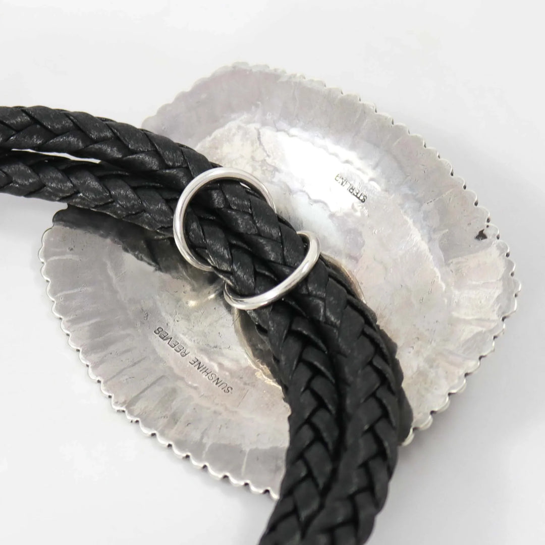 Stamped Silver Bola Tie
