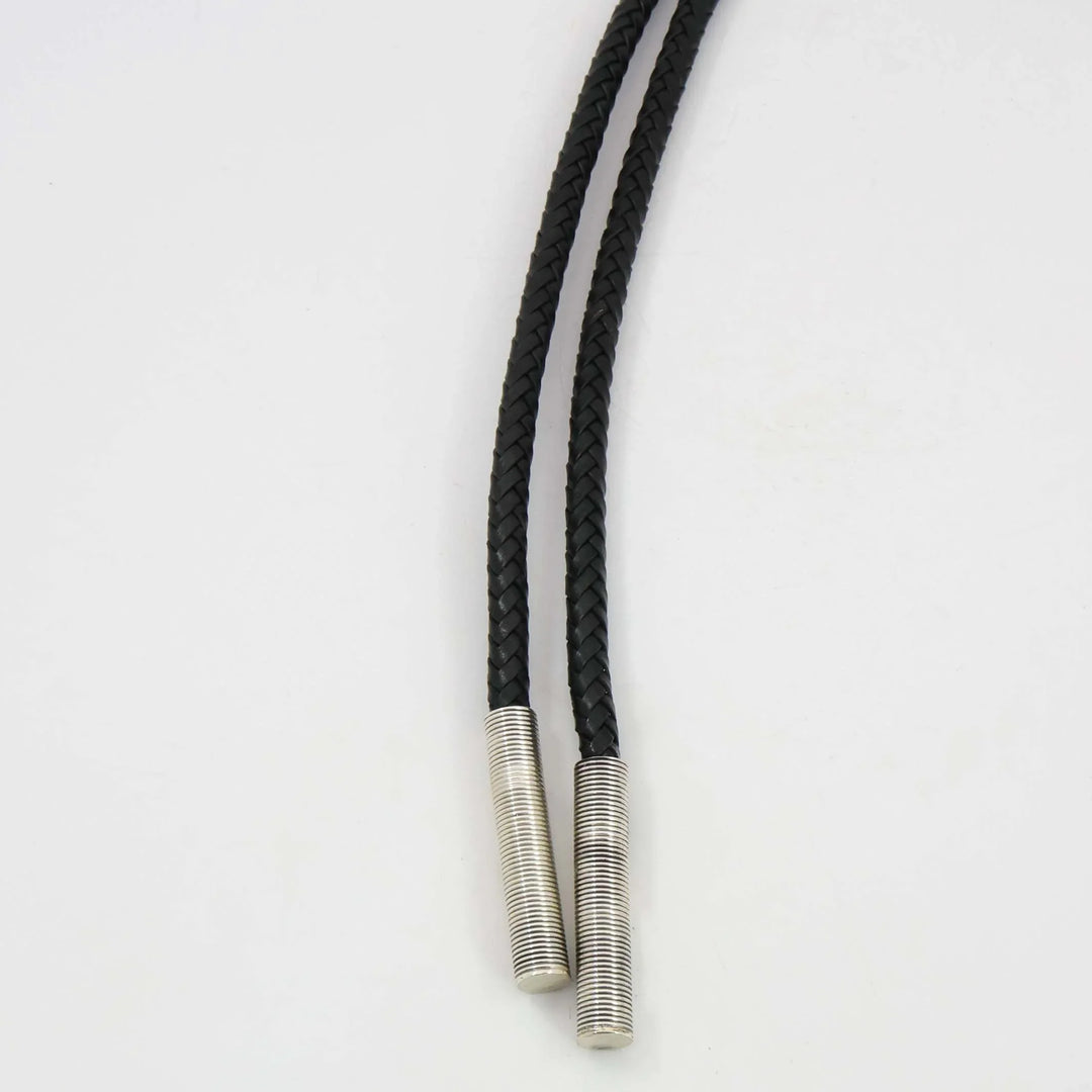 Stamped Silver Bola Tie
