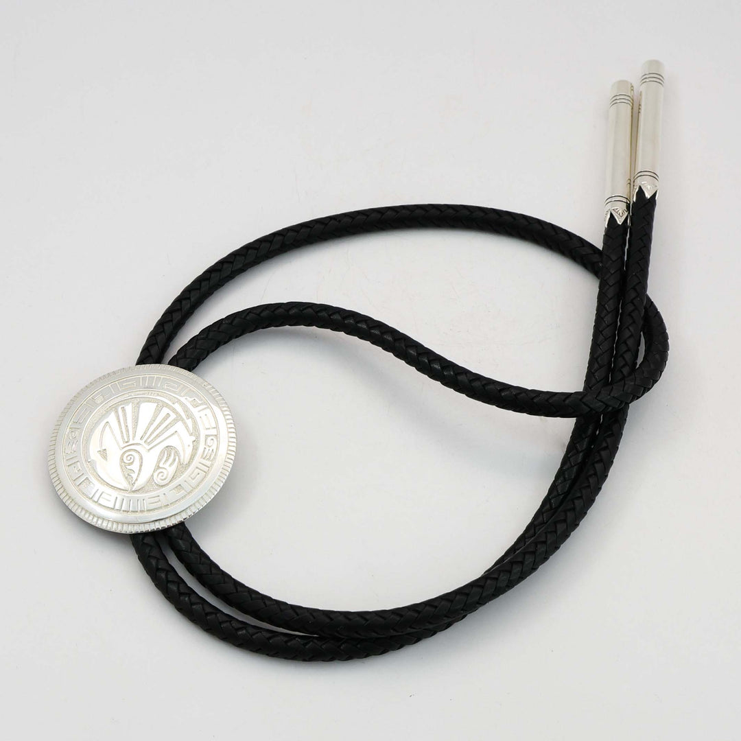 Silver Bear Bola Tie