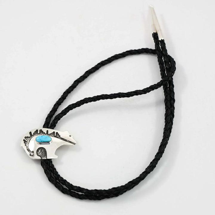 Turquoise Bear Bola Tie