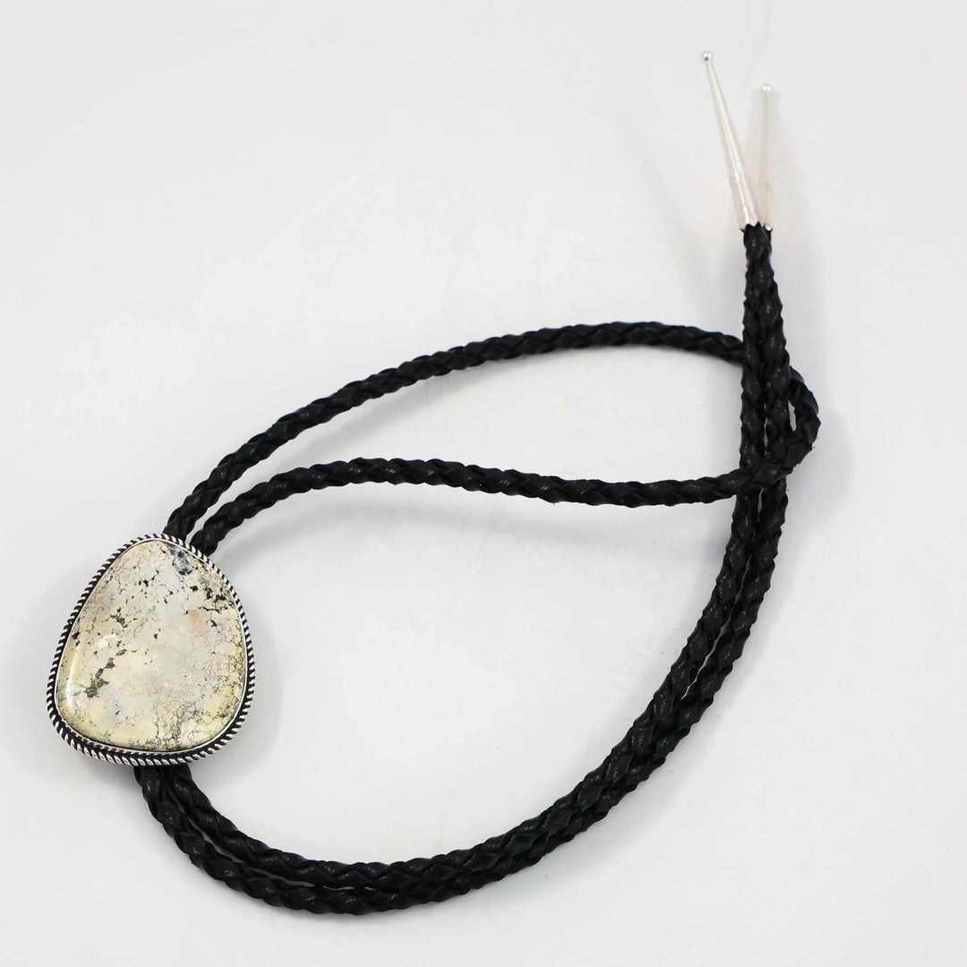 White Buffalo Bola Tie