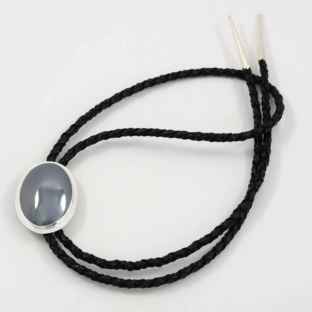 Hematite Bola Tie