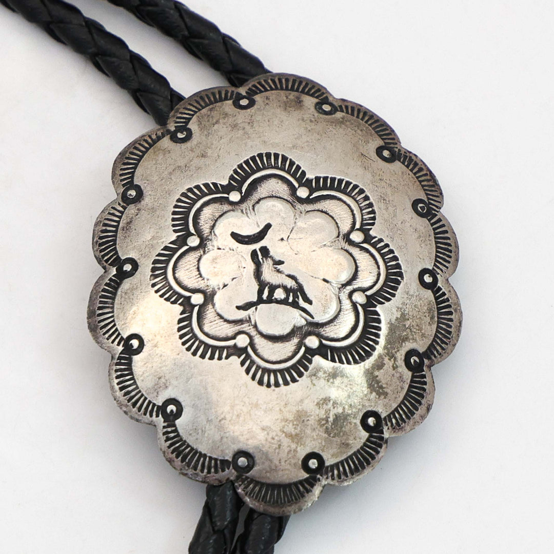 1960s Howling Wolf Bolo Tie