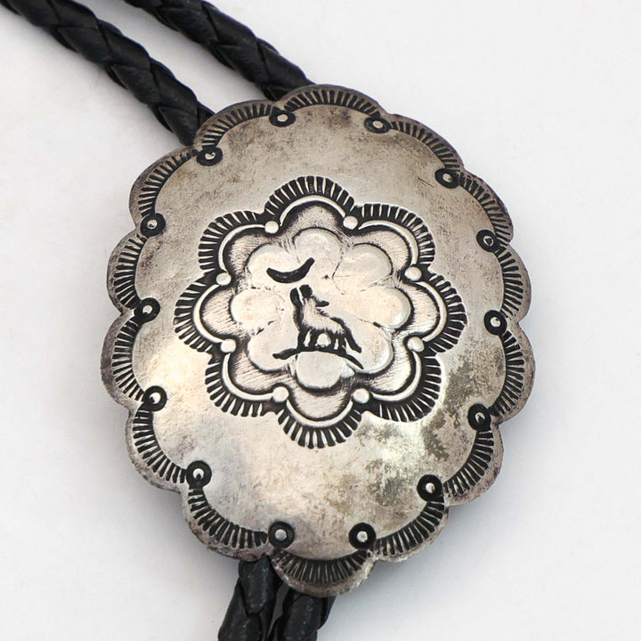 1960s Howling Wolf Bolo Tie