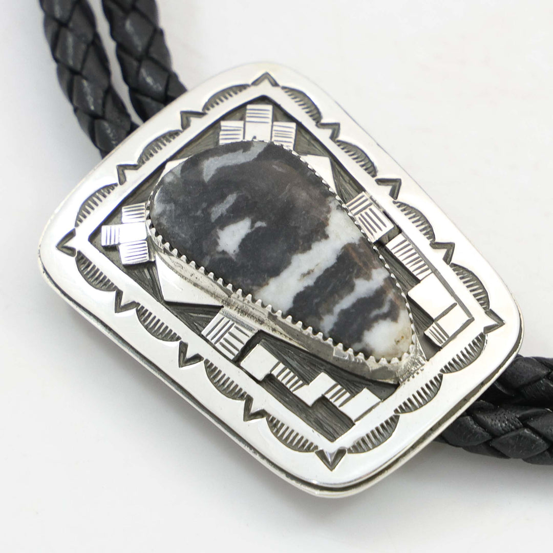 White Buffalo Bola Tie