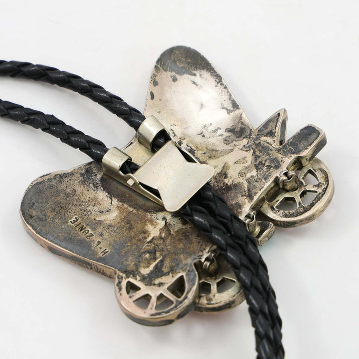 Inlay Wagon Bolo Tie