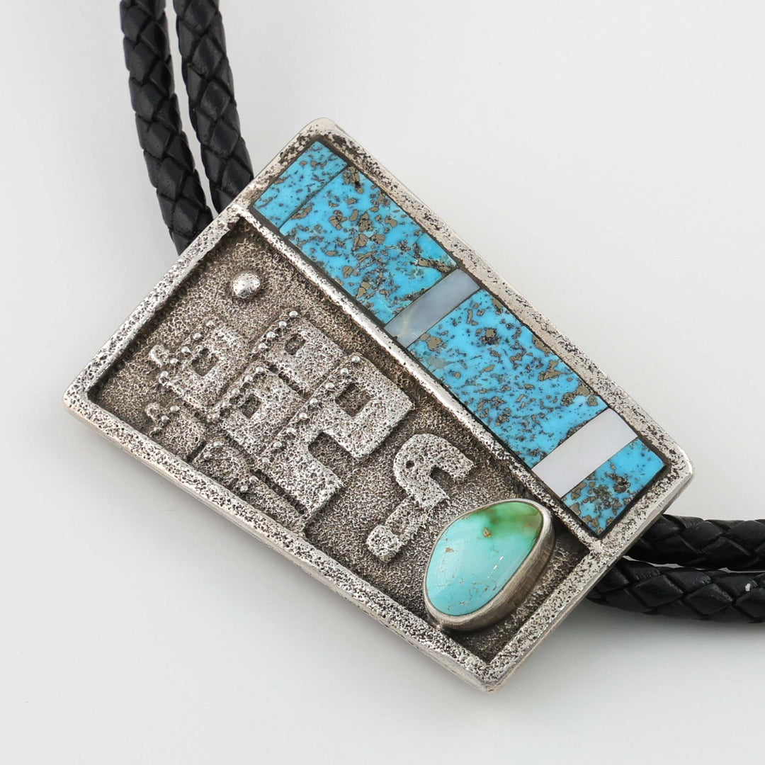 Turquoise Pueblo Bola Tie