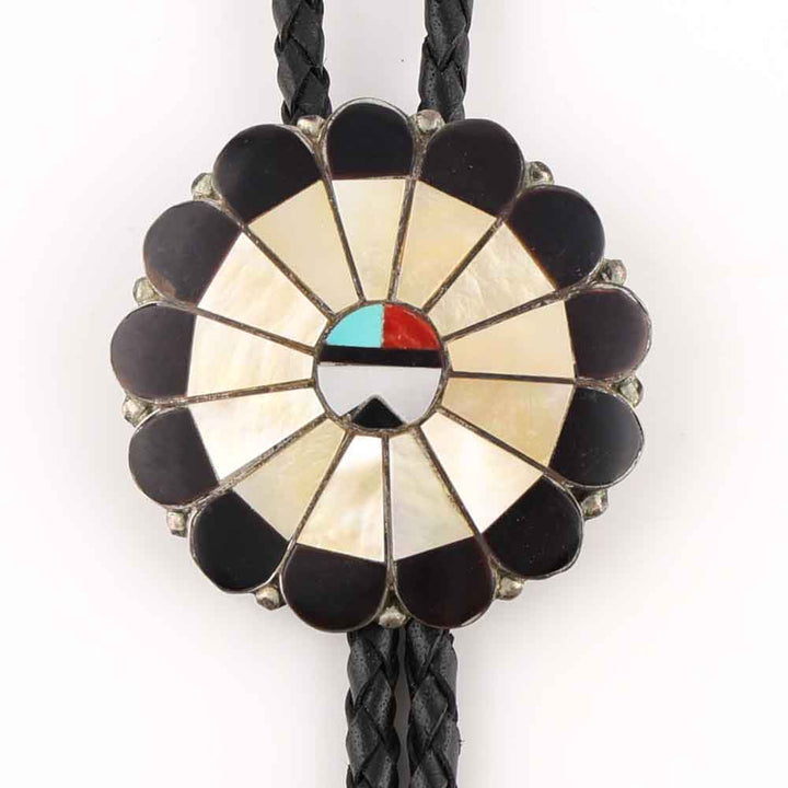 1960s Zuni Sunface Bolo Tie