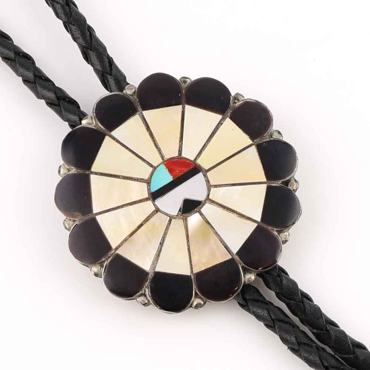 1960s Zuni Sunface Bolo Tie