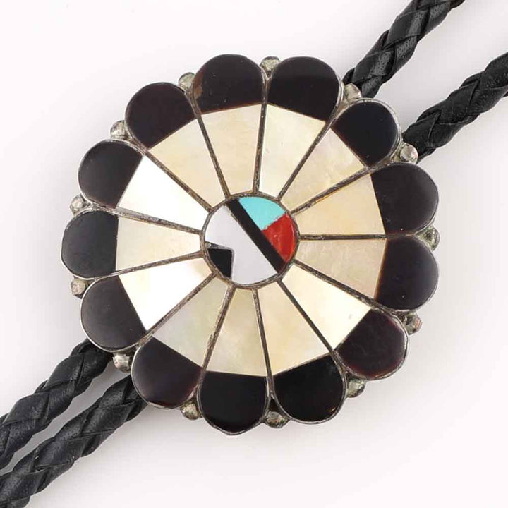 1960s Zuni Sunface Bolo Tie