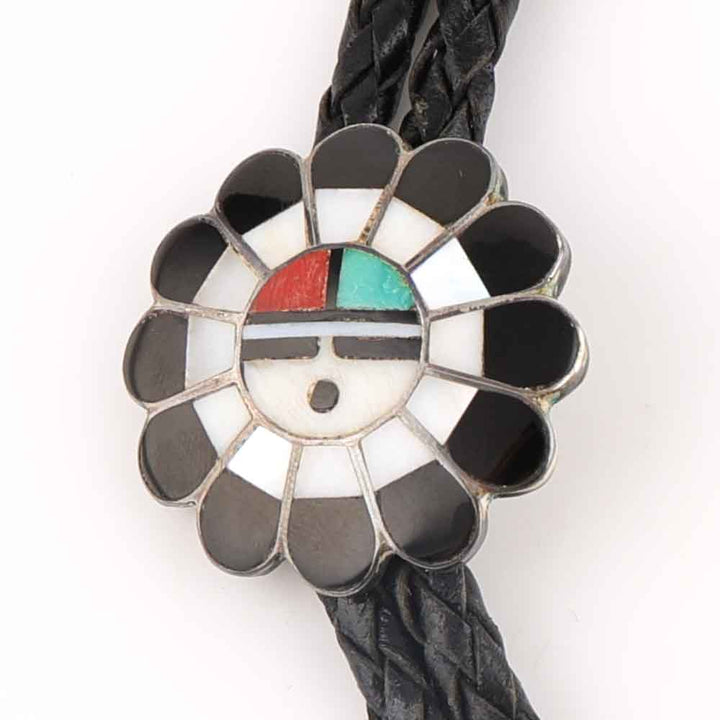 1960s Zuni Sunface Bolo Tie