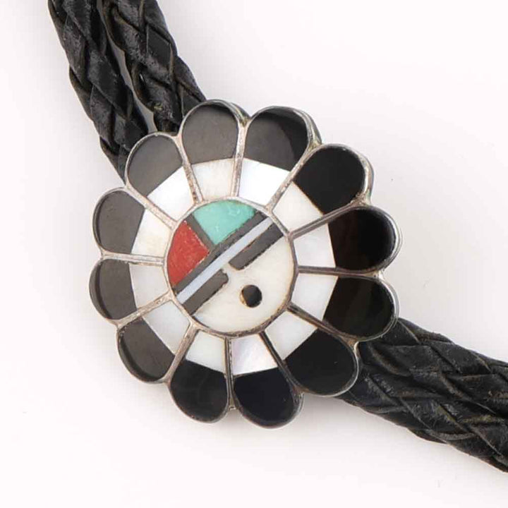 1960s Zuni Sunface Bolo Tie