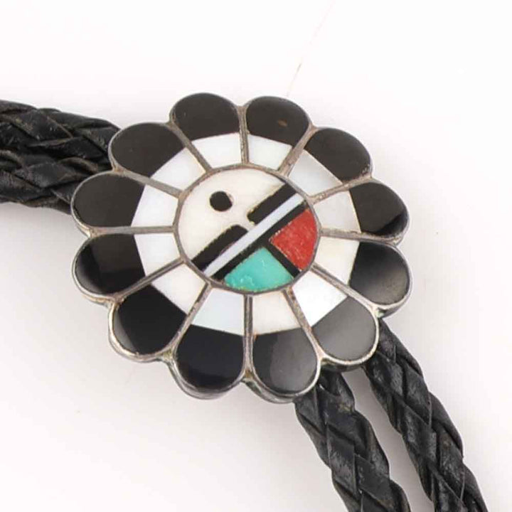 1960s Zuni Sunface Bolo Tie