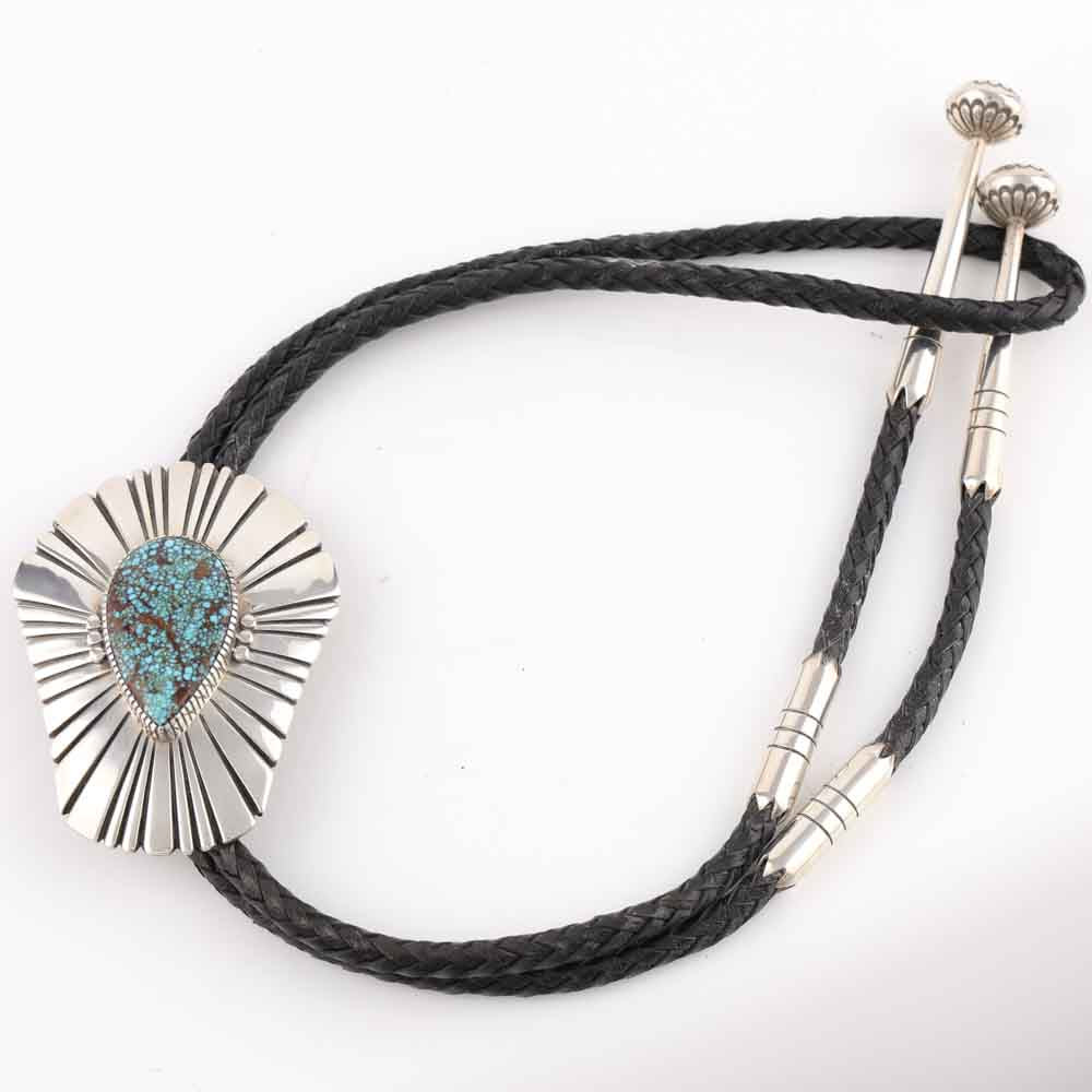 Indian Mountain Turquoise Bolo Tie