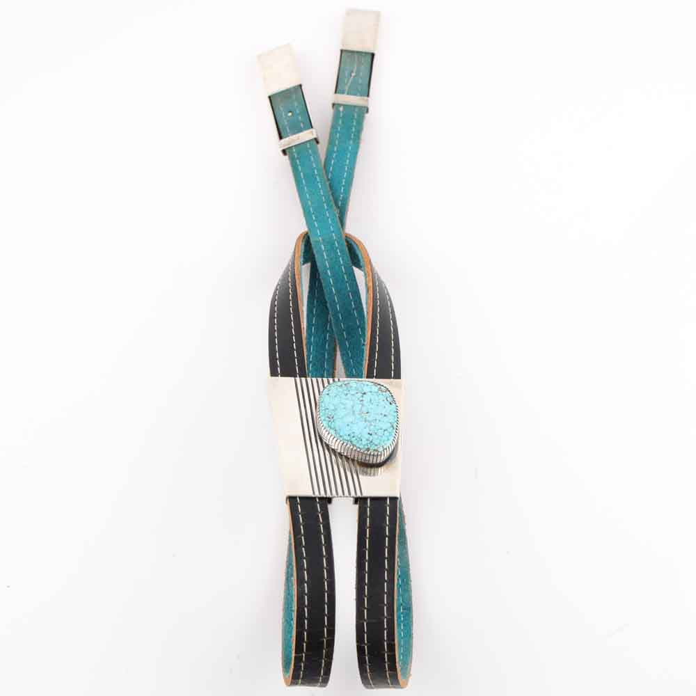 Number Eight Turquoise Bolo Tie