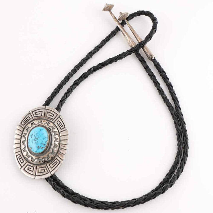1980s Navajo Turquoise Bolo Tie
