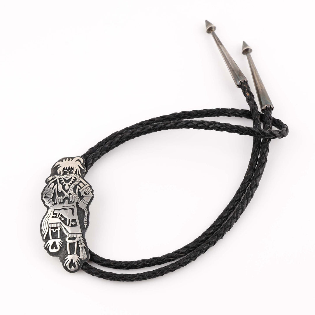 1980s Hopi Snake Dancer Bola Tie