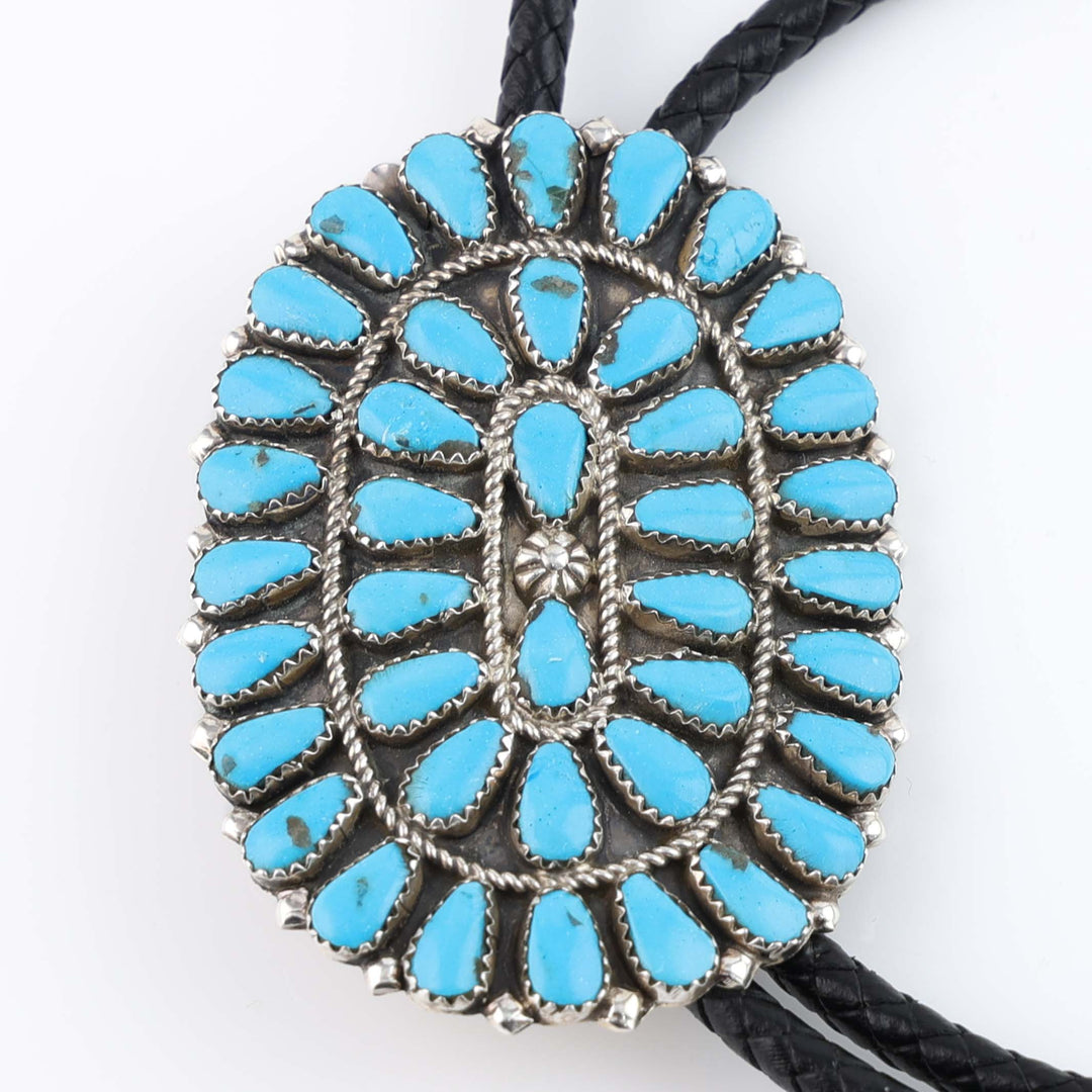 Navajo Kingman Turquoise Bola Tie