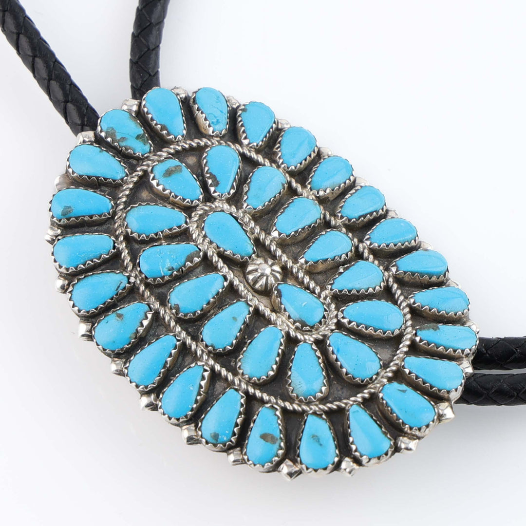 Navajo Kingman Turquoise Bola Tie