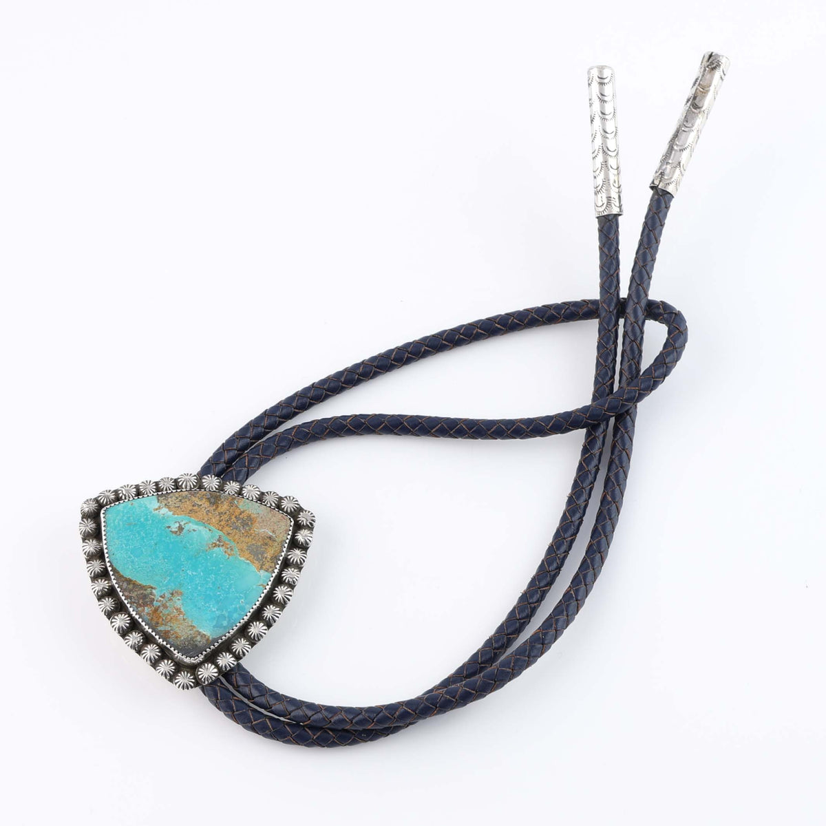 Navajo Royston Turquoise Bolo Tie by Tylane Tallsalt