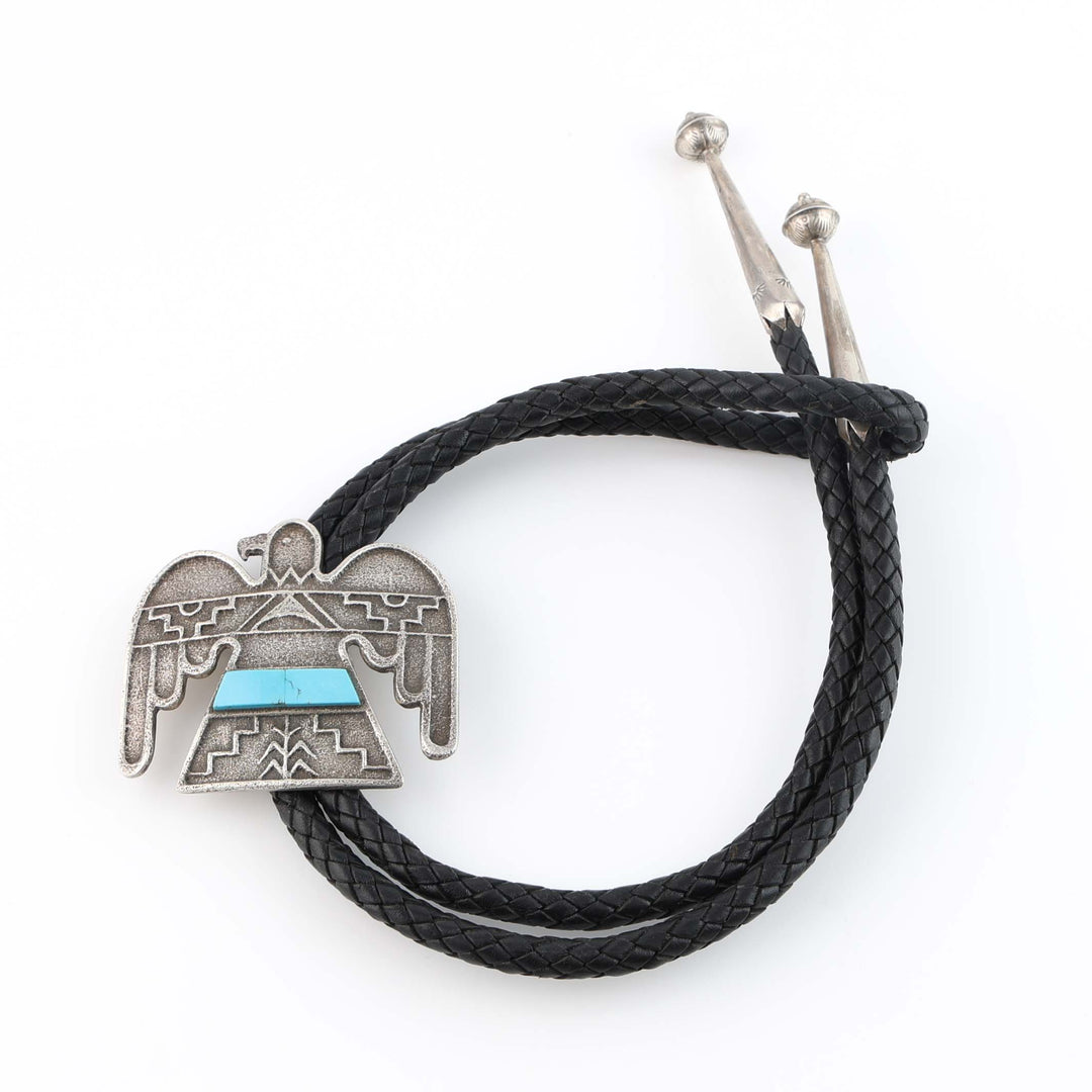 Santo Domingo Turquoise Thunderbird Bola Tie