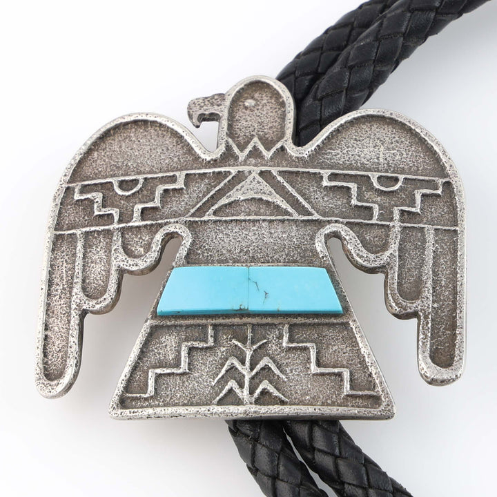 Santo Domingo Turquoise Thunderbird Bola Tie
